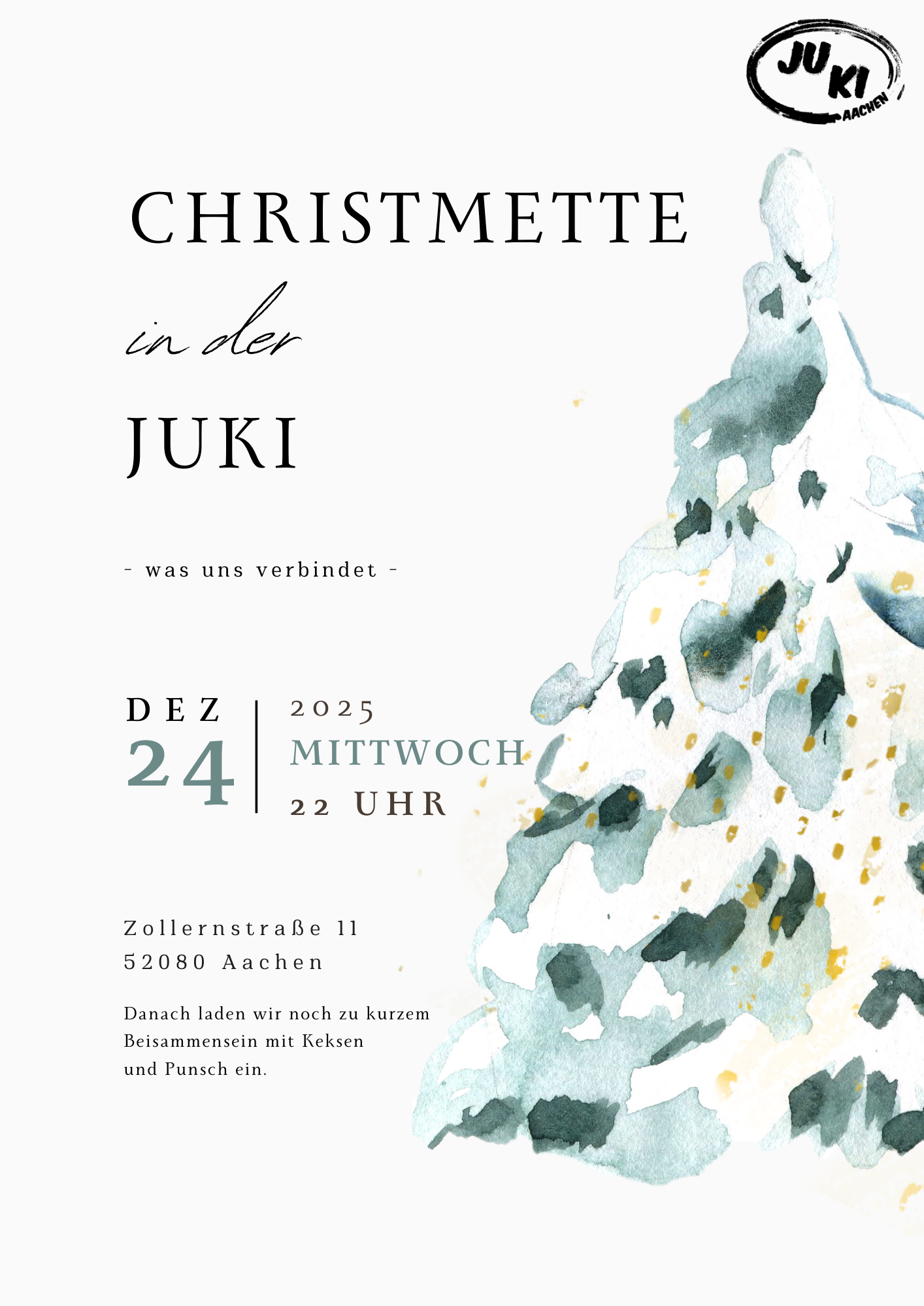 Einladung zur Christmette am 24.12.2025 um 22:00 Uhr in der Dreifaltigkeitskirche