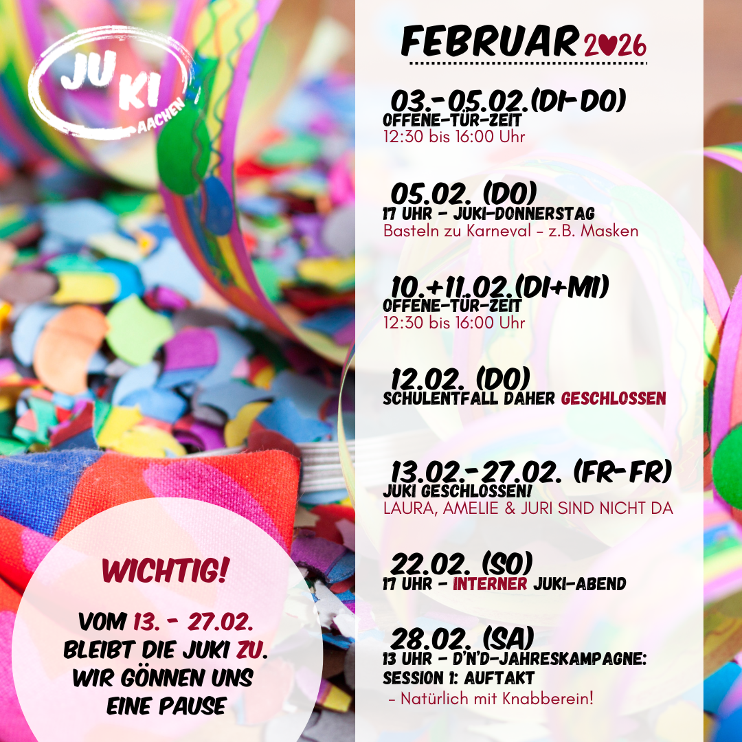 Unser Programm im Februar 2026